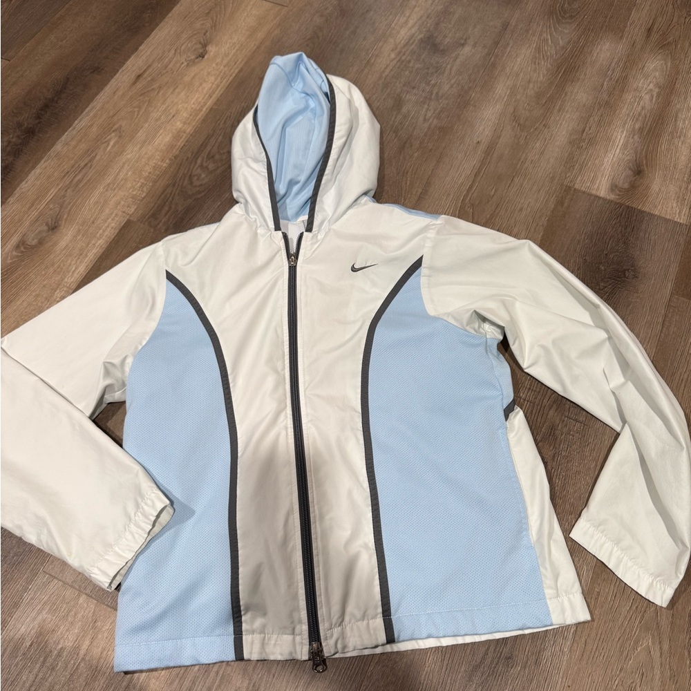 Nike Sky Blue and White Jacket